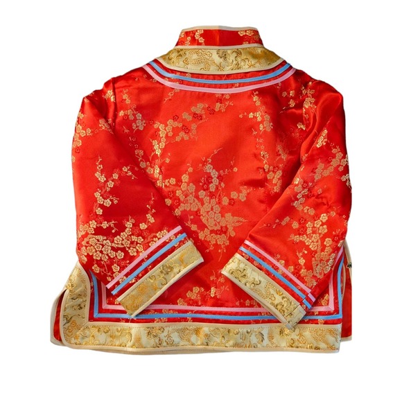 Traditional Red Chinese Toddler costume for New Years size 3/4 - Picture 5 of 6